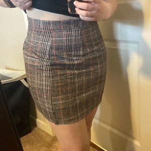 Plaid skirt L